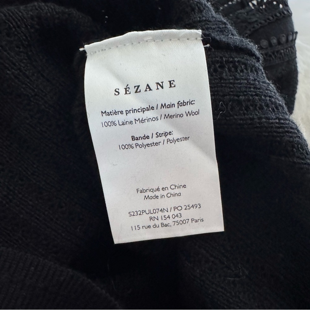Sezane Abigael Jumper in Black - Picture 6 of 7